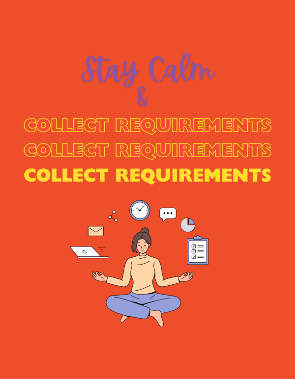 stay calm & collection requirements orange-bg
