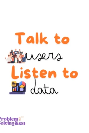 talk to users listen to data white